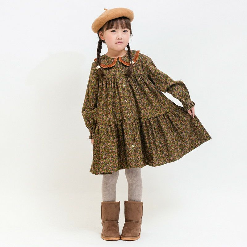 50％OFF】［Little s.t. by s.t.closet］フリルカラーワンピース
