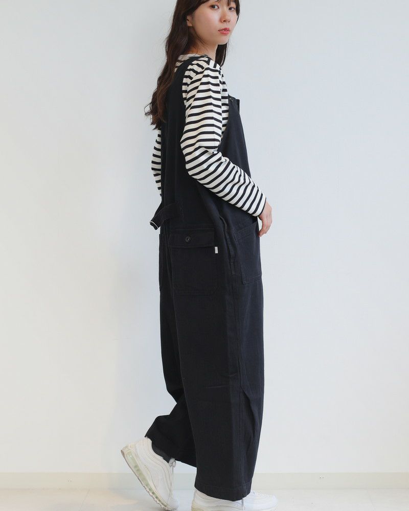 FURALI］ヘリンボーンNAVYサロペット／フラリ◇25AW ｜オンセブン