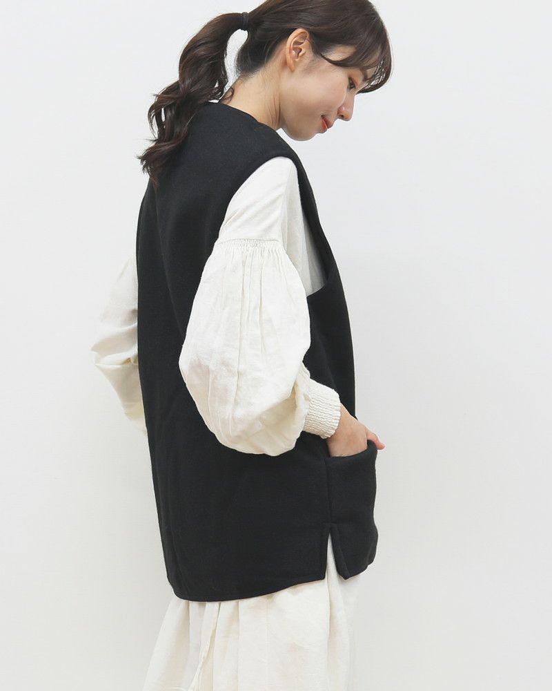 Barbour］WARM PILE ZIP-IN LINERベスト ブラック／バブアー ｜オン