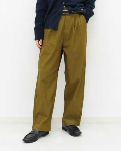 30％OFF】裏微起毛バリラクストレートタックパンツ 2025秋冬カラー〈S