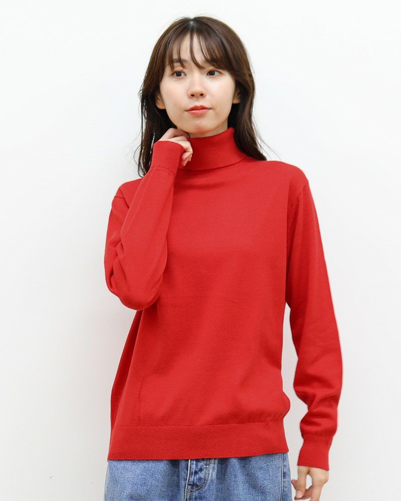 NOUVELLES du PARADIS］ムーコットンタートルネックプルオーバー