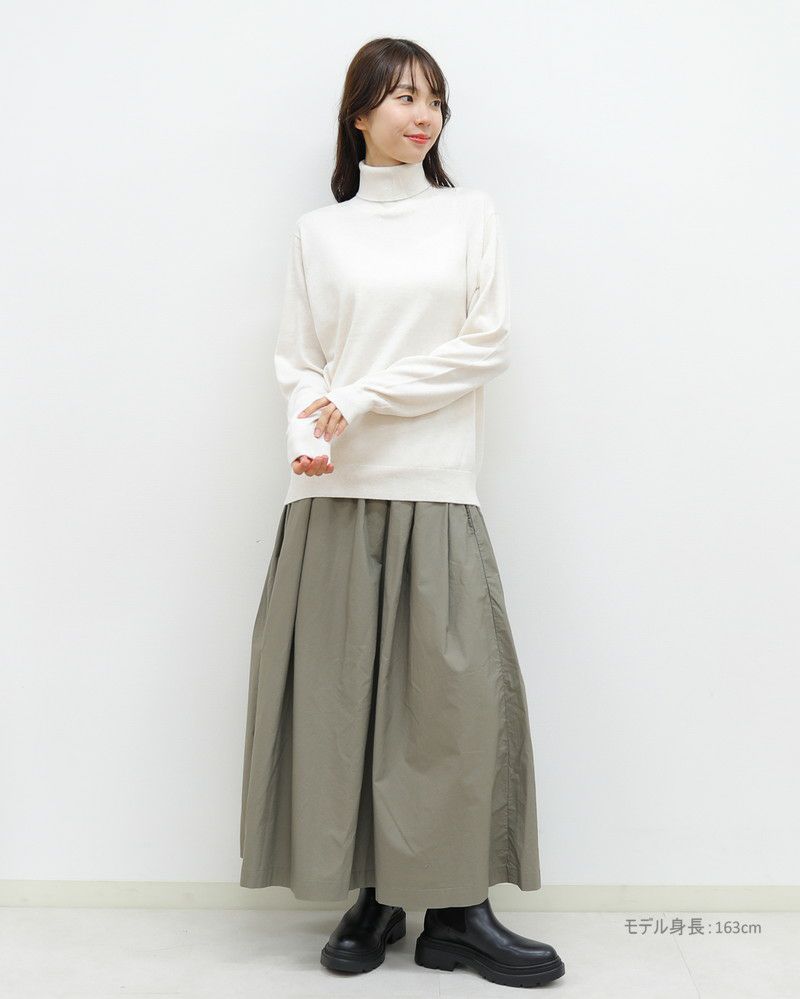 NOUVELLES du PARADIS］ムーコットンタートルネックプルオーバー