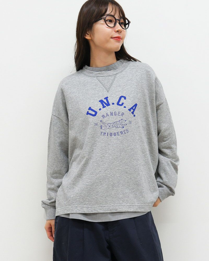 会員様限定10％OFF】［NATURAL LAUNDRY］ミニ裏毛チータープリント