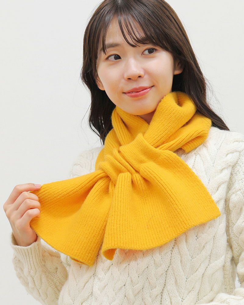 【MUVEIL】イエローファー マフラー MUVEIL】イエローファー マフラー MUVEIL】イエローファー マフラー