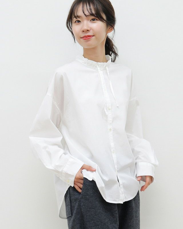 grin］ブロードストリングギャザーシャツ／グリン ｜オンセブンデイズ
