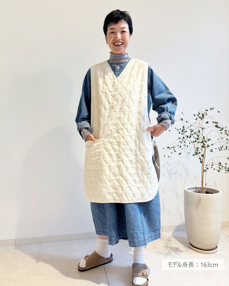 トウカイテイオー　エプロン エプロン 麻 エフアイオウ, linentalesjp, リネンテイルズ - LINEN