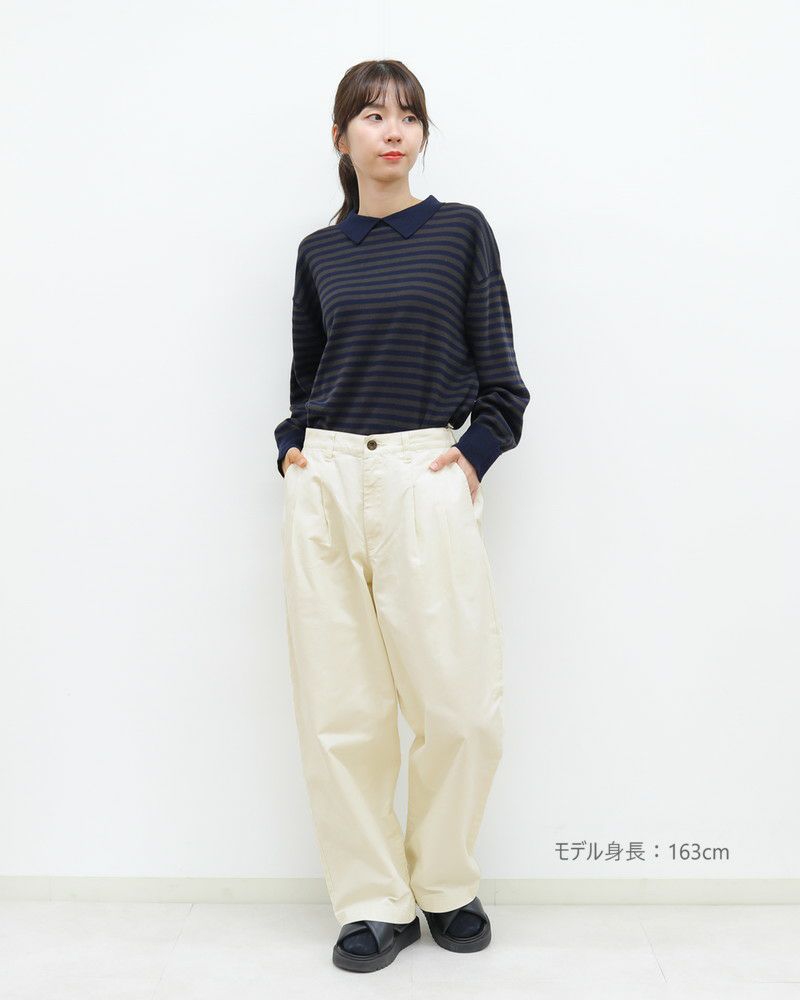 NATURAL LAUNDRY］ソフトサージビックチノパンツ／ナチュラル