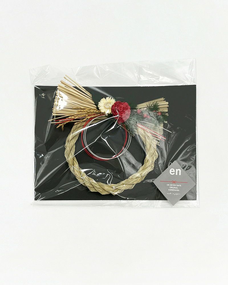 ON SEVEN DAYS］しめ縄 お正月飾り -en- リング ソーラーローズ