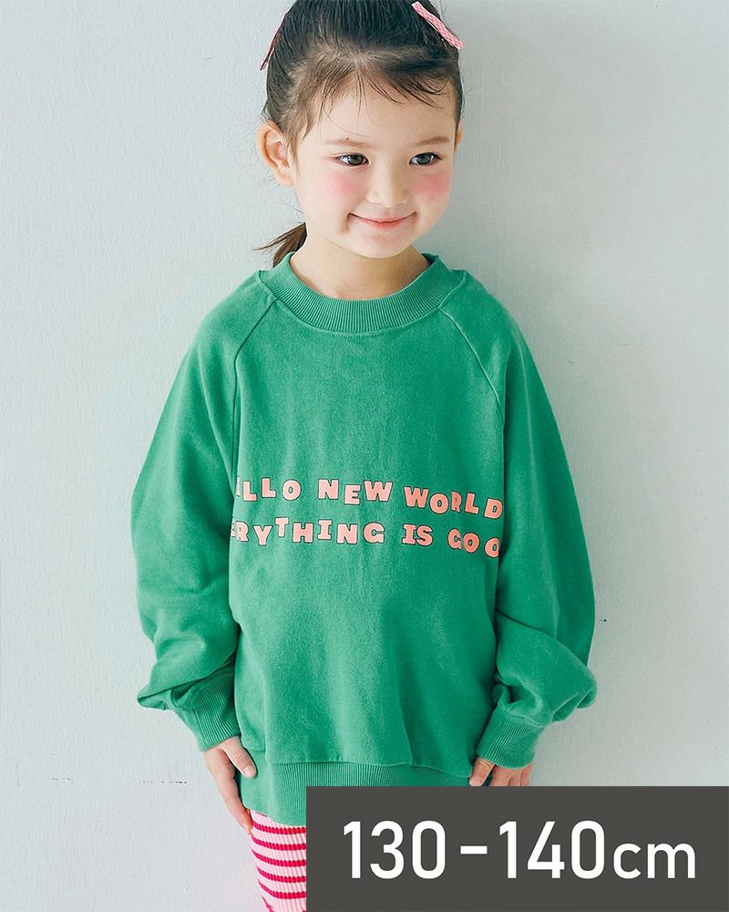 p.premier］イロチ買いしたいスプリングロゴトレーナー キッズ【春夏