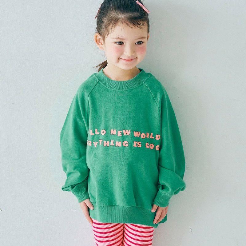 p.premier］イロチ買いしたいスプリングロゴトレーナー キッズ／ピー