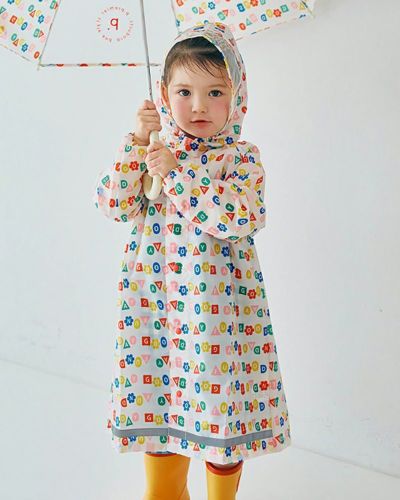 Demodee レインコートBear カラビナ付き p.premier］雨の日がたのしい