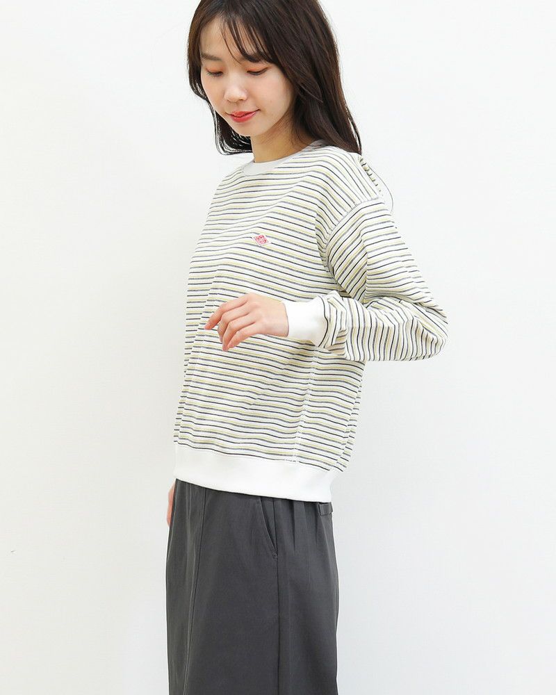 ［DANTON］長袖Tシャツ ストライプ
