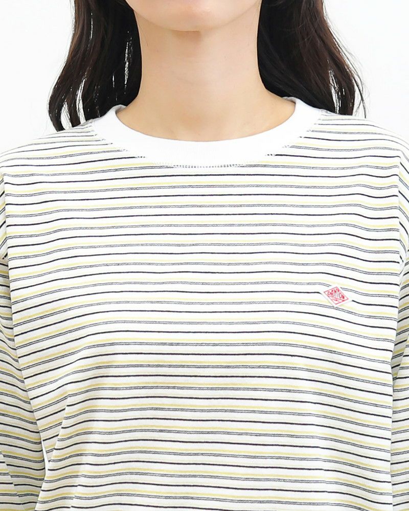 ［DANTON］長袖Tシャツ ストライプ