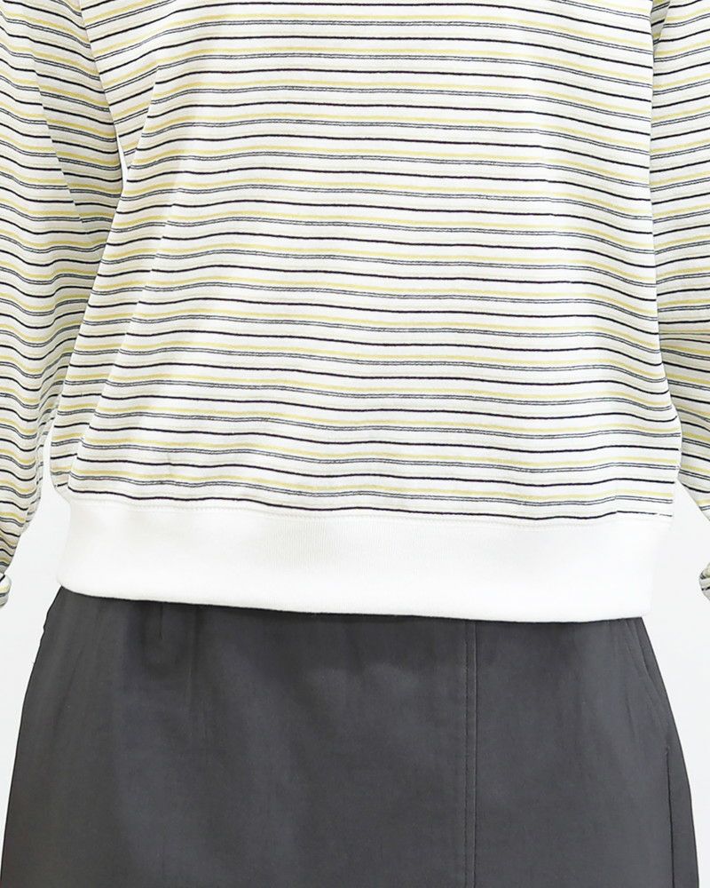 ［DANTON］長袖Tシャツ ストライプ