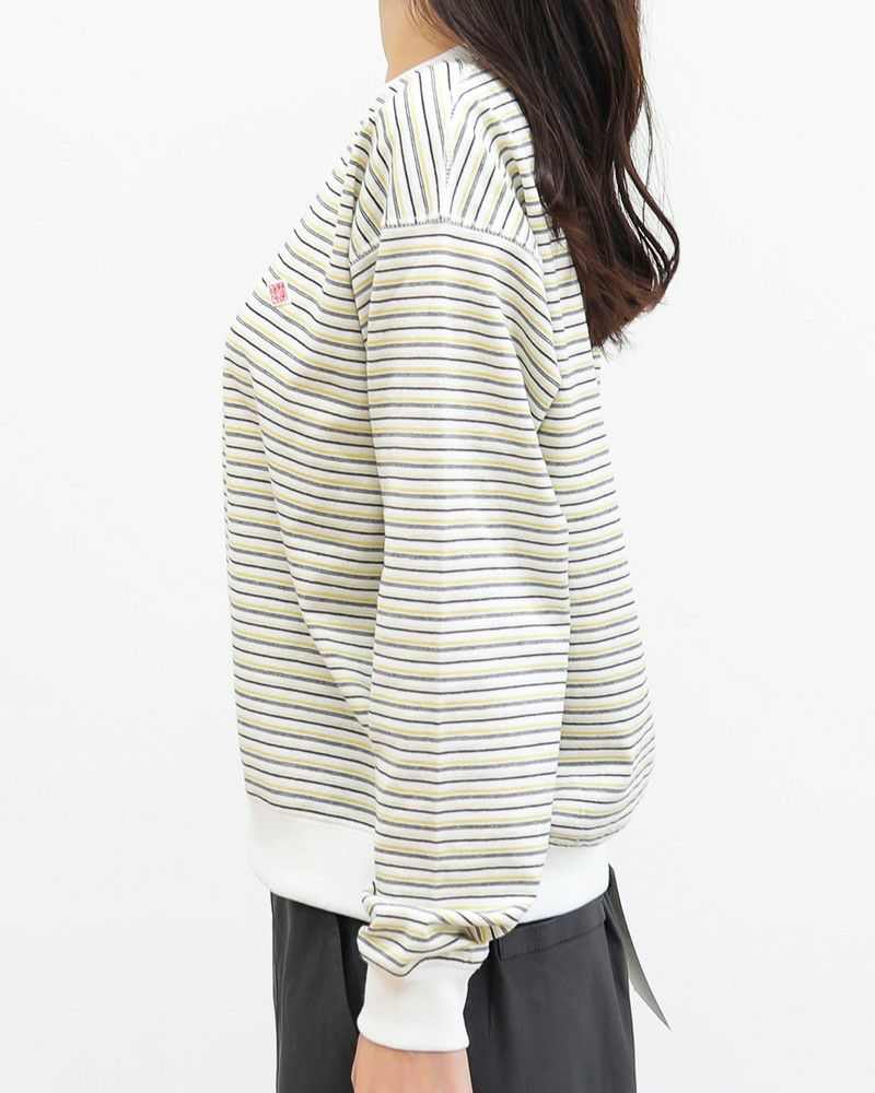 ［DANTON］長袖Tシャツ ストライプ