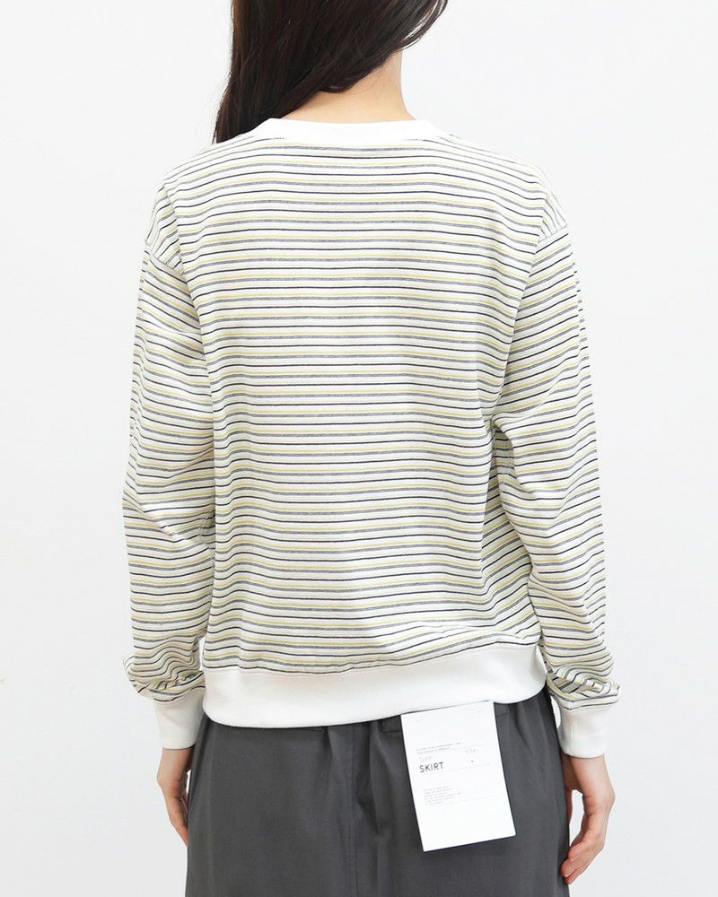 ［DANTON］長袖Tシャツ ストライプ