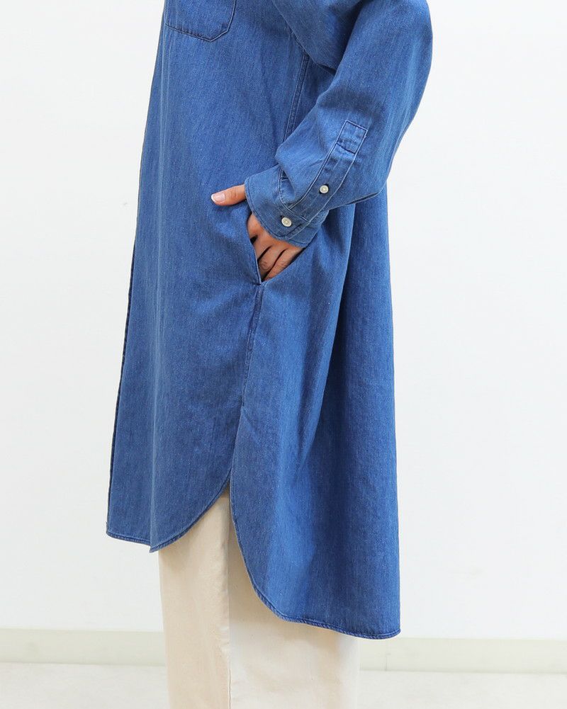 ［GYMPHLEX］ライトデニムシャツ