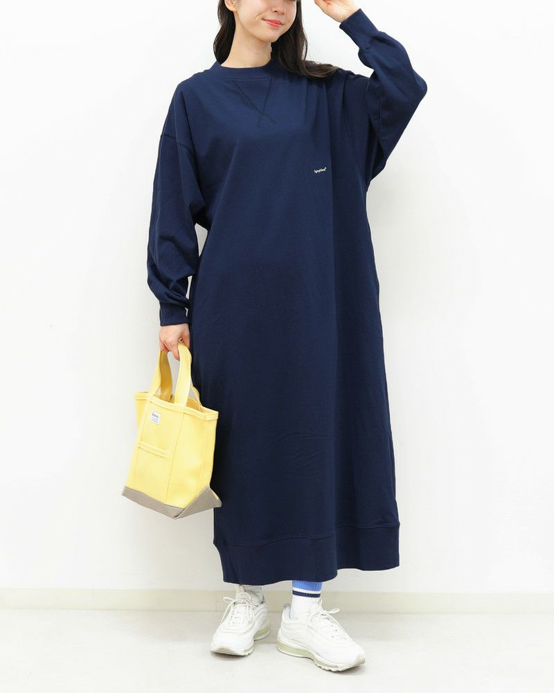 ［GYMPHLEX］コットンジャージーハイゲージワンピース
