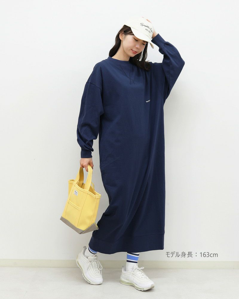 ［GYMPHLEX］コットンジャージーハイゲージワンピース