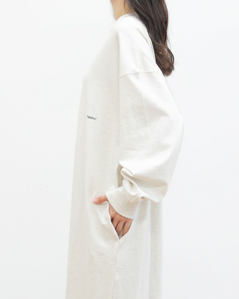 ［GYMPHLEX］コットンジャージーハイゲージワンピース