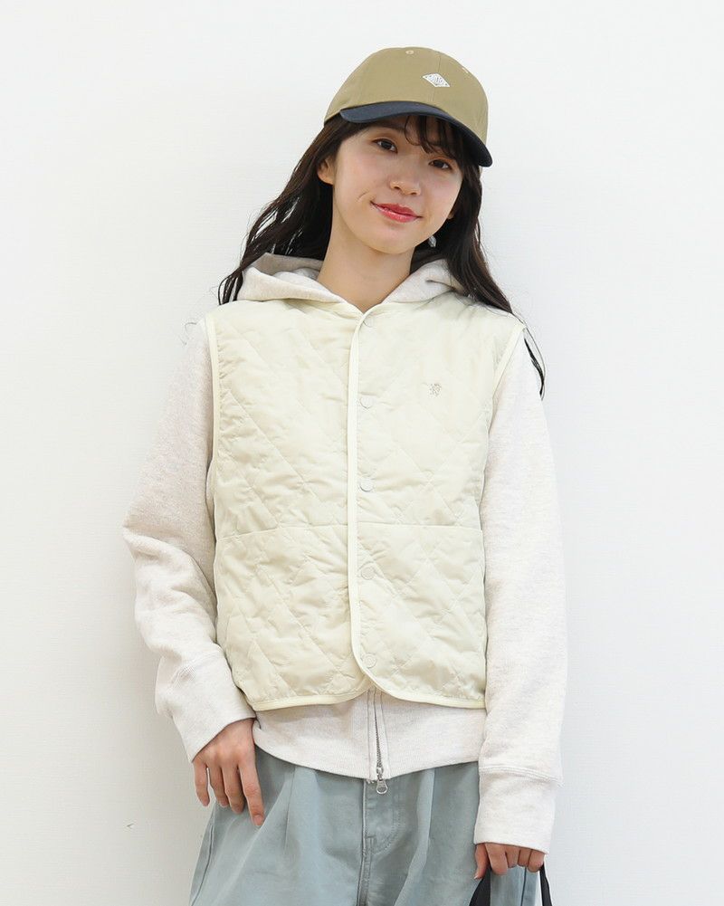 ［GYMPHLEX］ナイロンタフタキルティングベスト