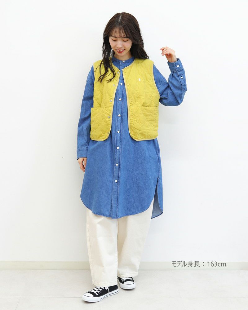 ［GYMPHLEX］ナイロンタフタキルティングベスト