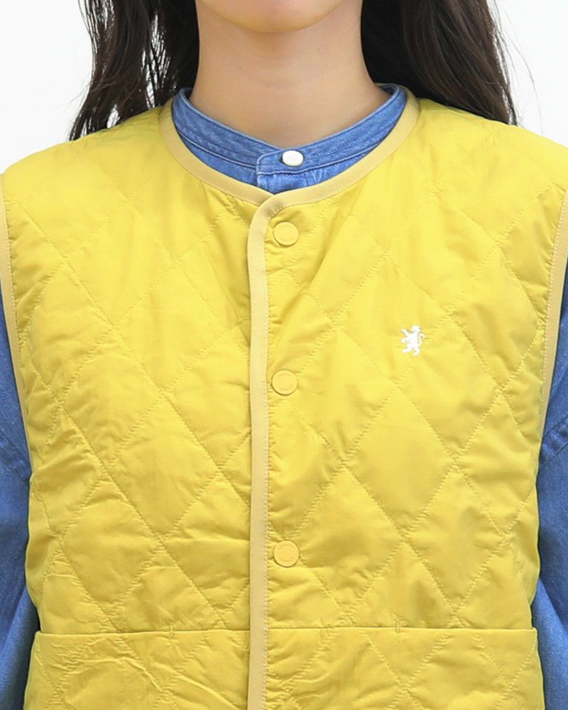 ［GYMPHLEX］ナイロンタフタキルティングベスト