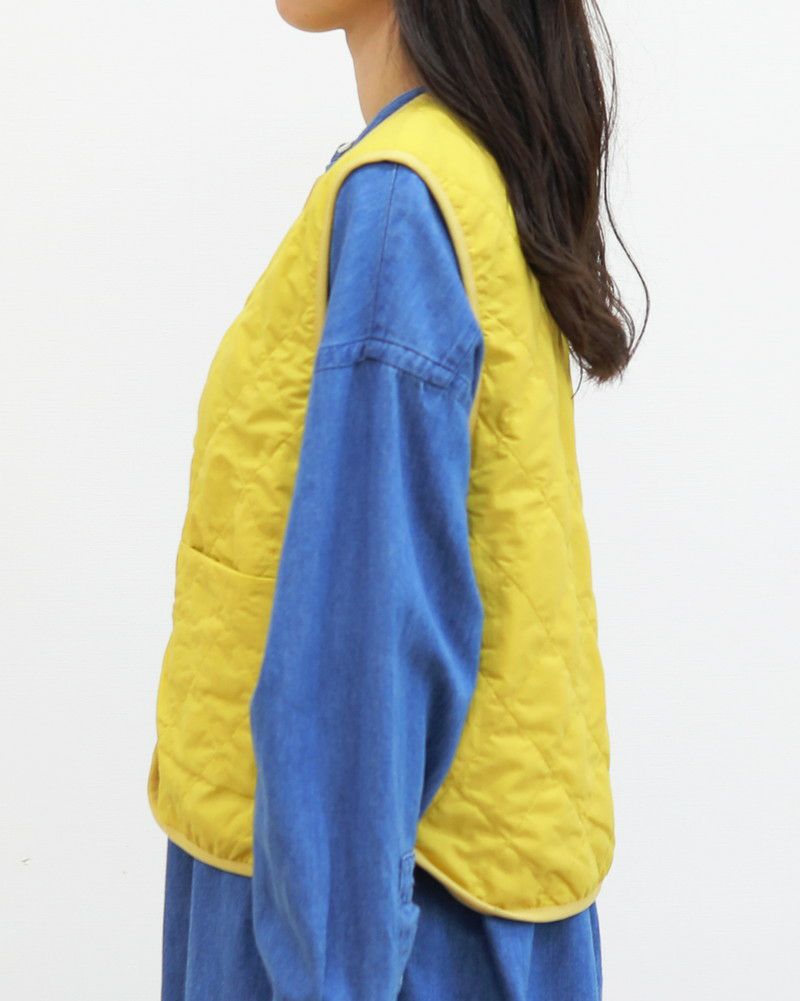 ［GYMPHLEX］ナイロンタフタキルティングベスト