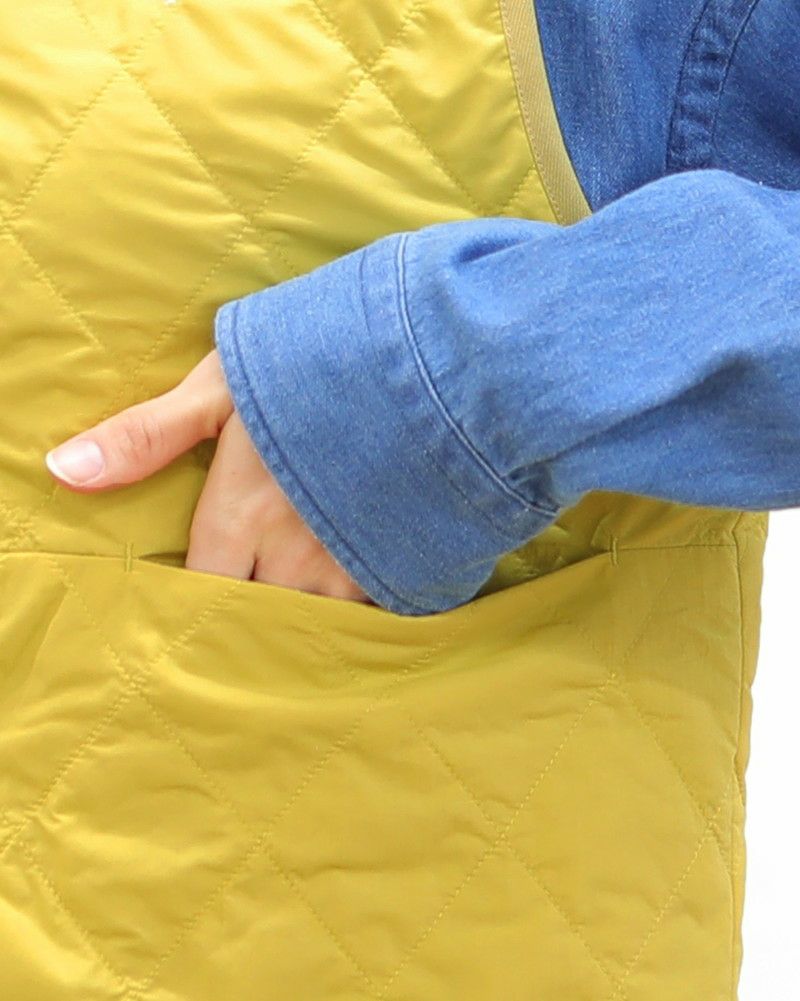 ［GYMPHLEX］ナイロンタフタキルティングベスト