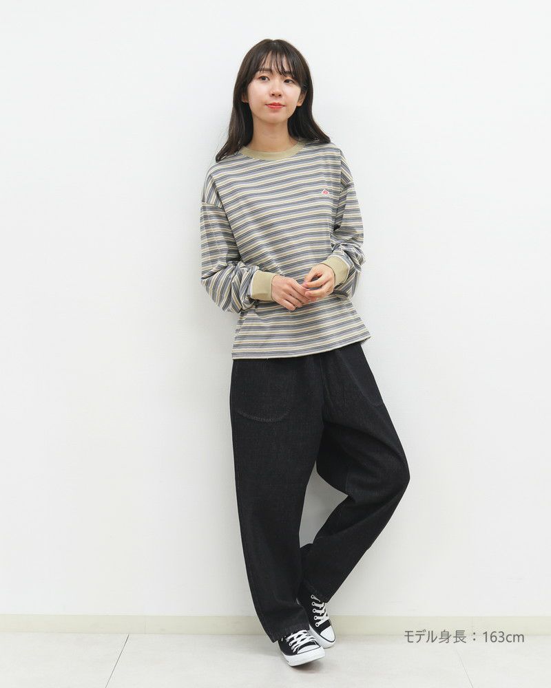 DANTON］ブラックデニムイージーパンツ／ダントン ｜オンセブンデイズ