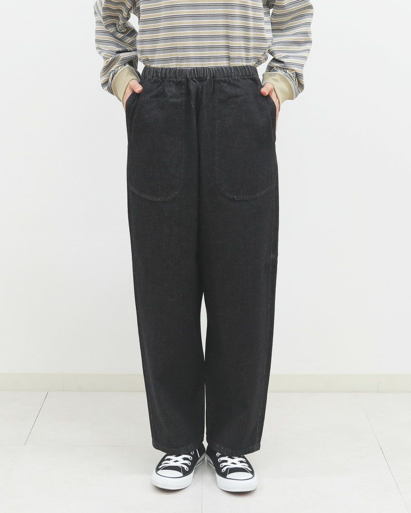 ［DANTON］ブラックデニムパンツ