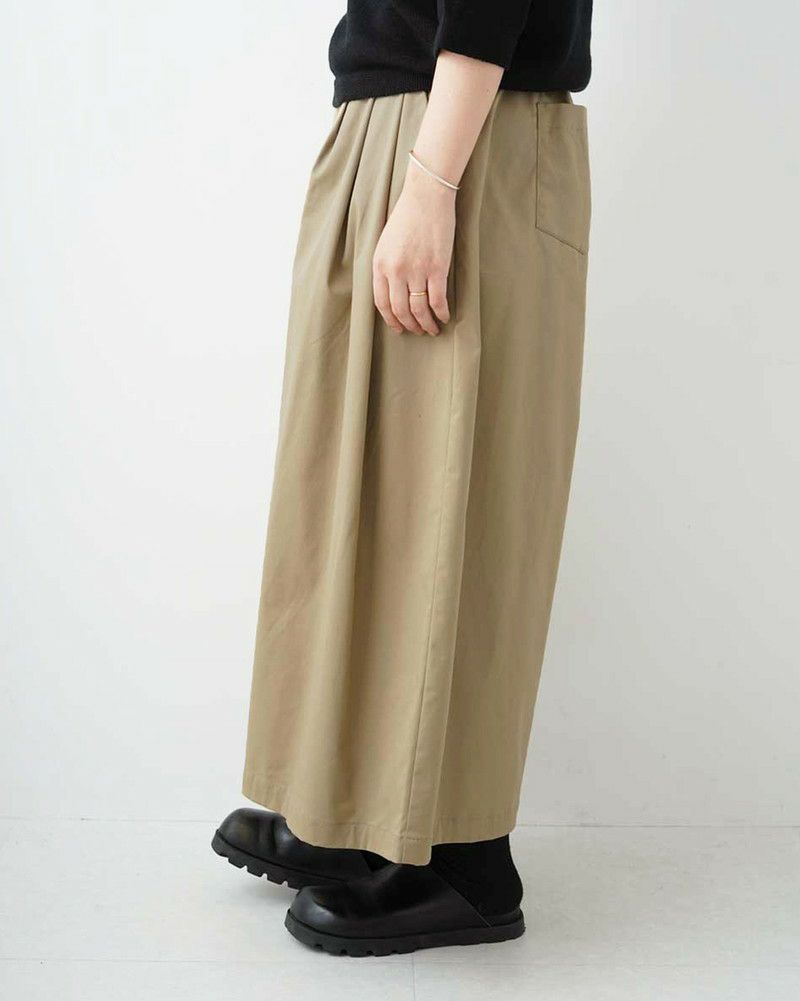 ［grin］ライトツイルストレッチスカートパンツ