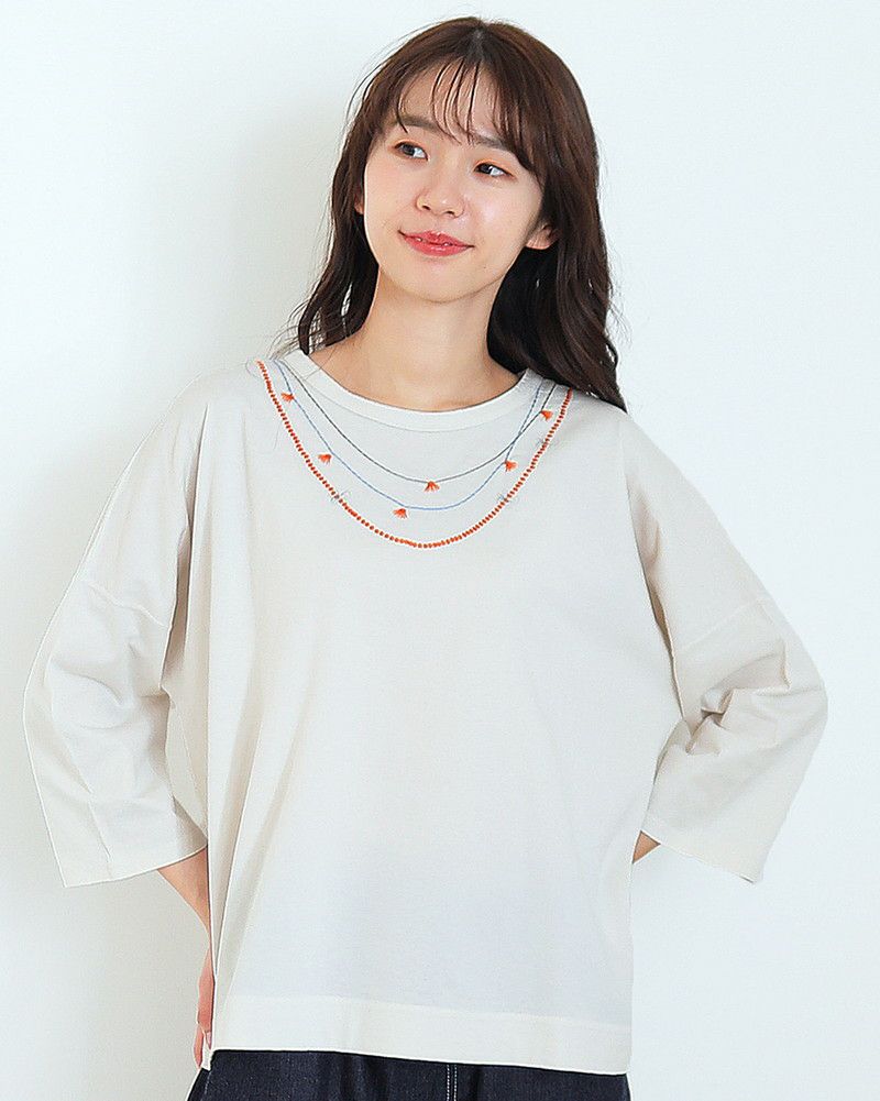 会員様限定10％OFF】［ORCIVAL］リネンフレンチスリーブブラウス