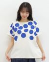 ［NATURAL LAUNDRY］空紡天竺リンゴプリントドルマンTシャツ