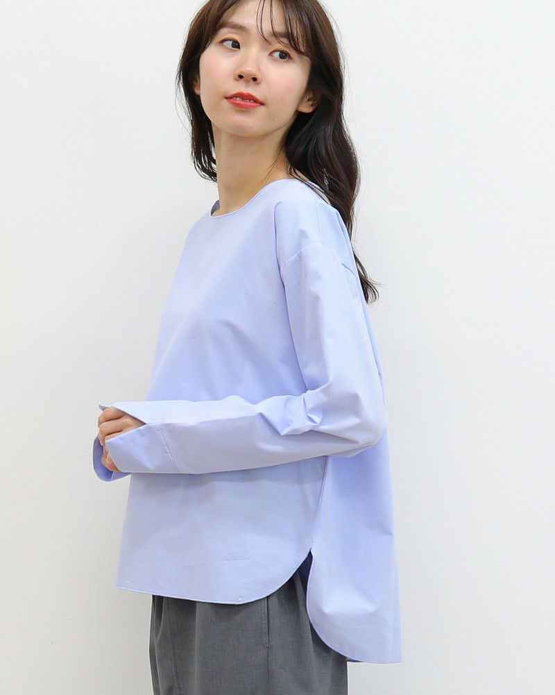 ［mao made］ニットベスト×ラウンドヘムブラウスセット