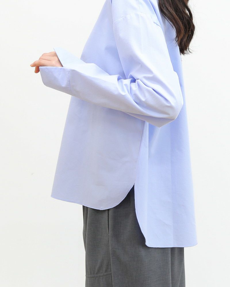 ［mao made］ニットベスト×ラウンドヘムブラウスセット