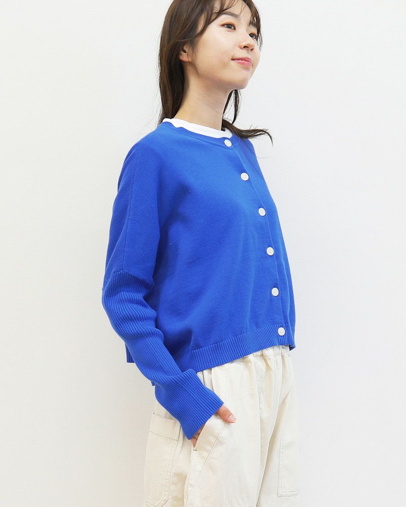 ［mao made］やわらかコットン2WAYお袖リブプルオーバー