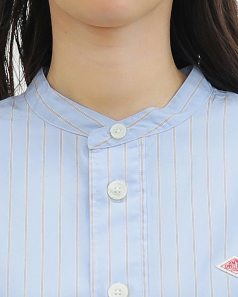 ［DANTON］ポプリンストライプシャツ