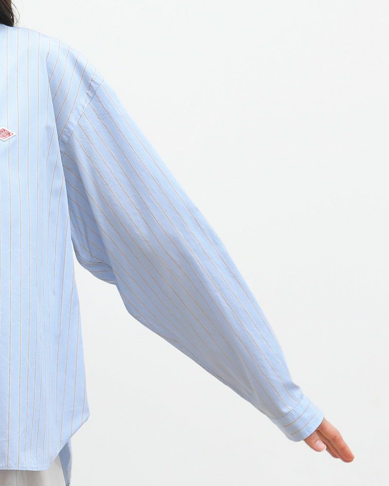 ［DANTON］ポプリンストライプシャツ