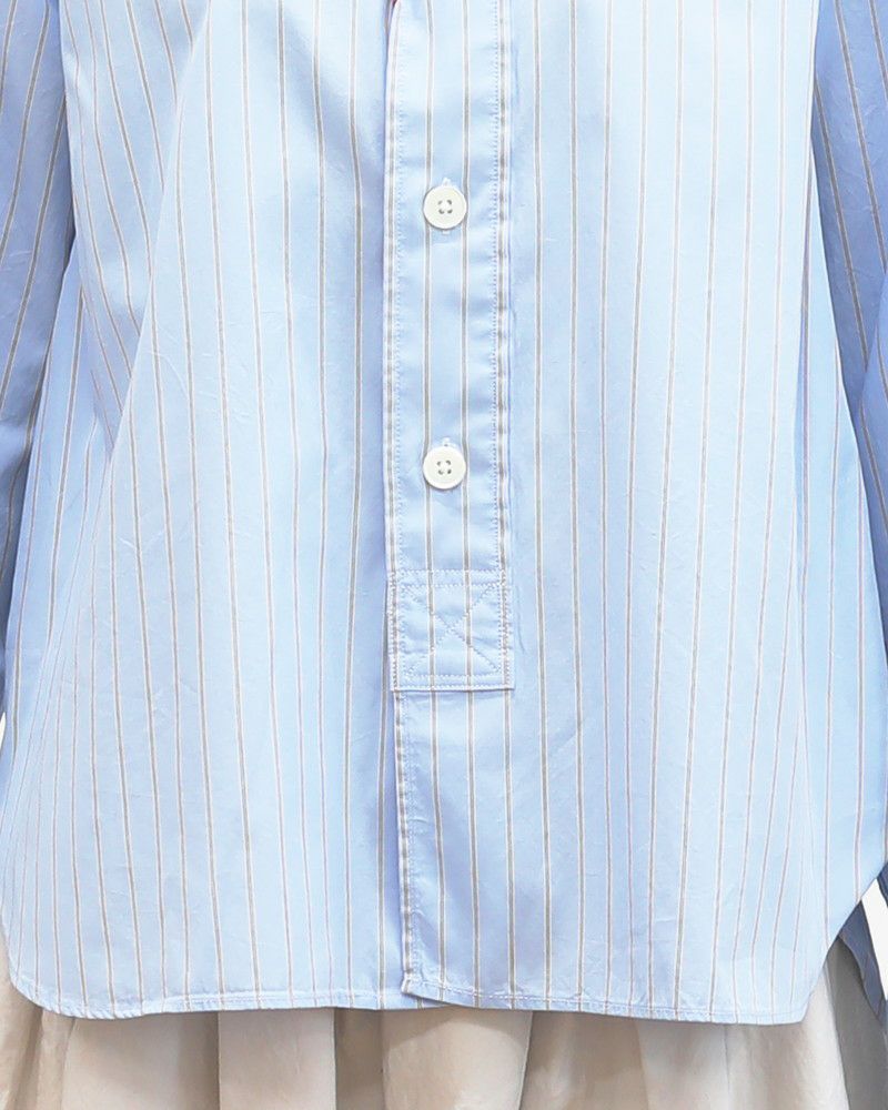 ［DANTON］ポプリンストライプシャツ