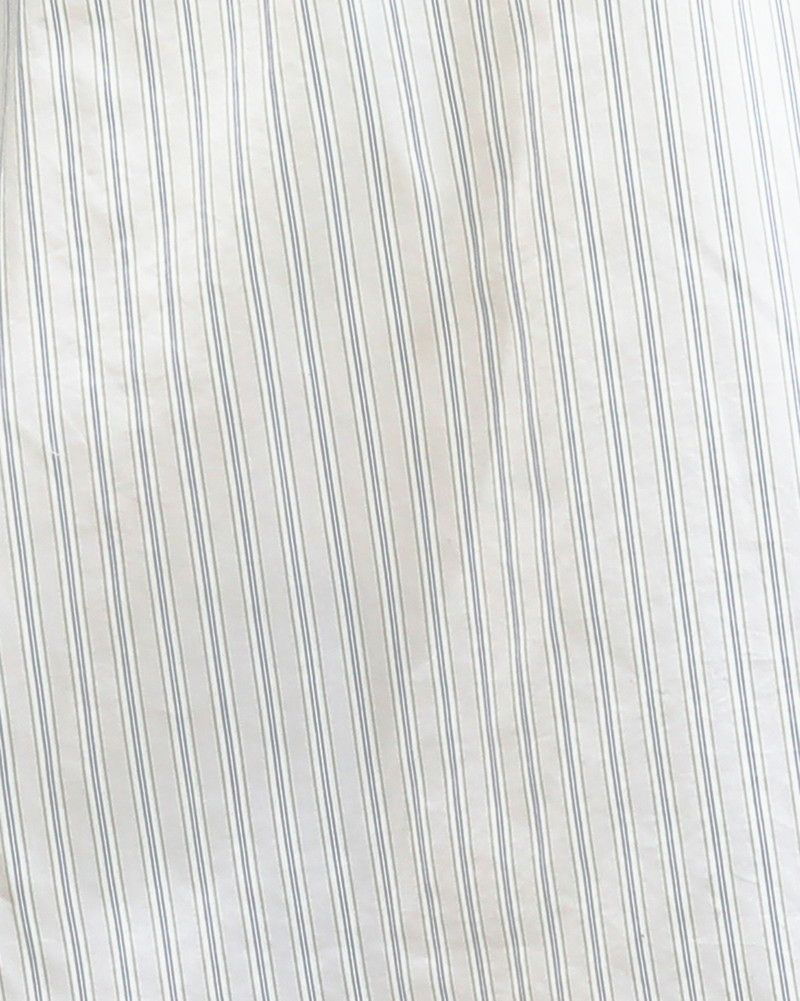 ［DANTON］ポプリンストライプシャツ