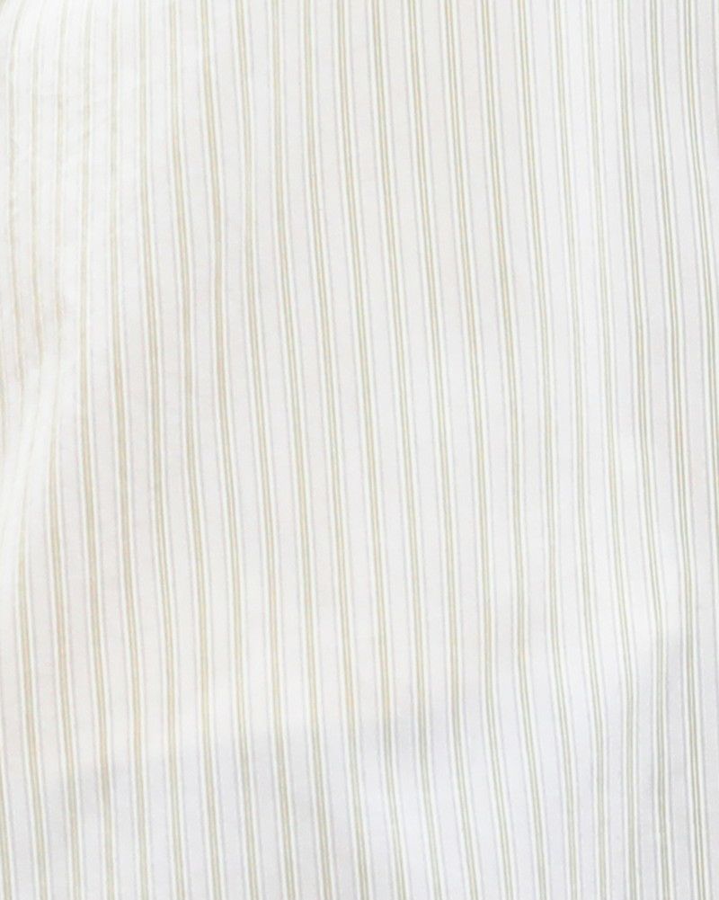 ［DANTON］ポプリンストライプシャツ