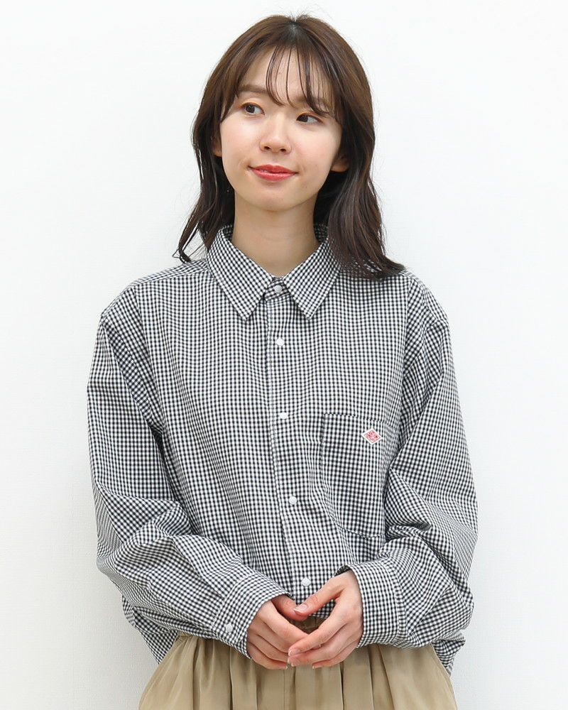 ［DANTON］スナップ釦シャツ