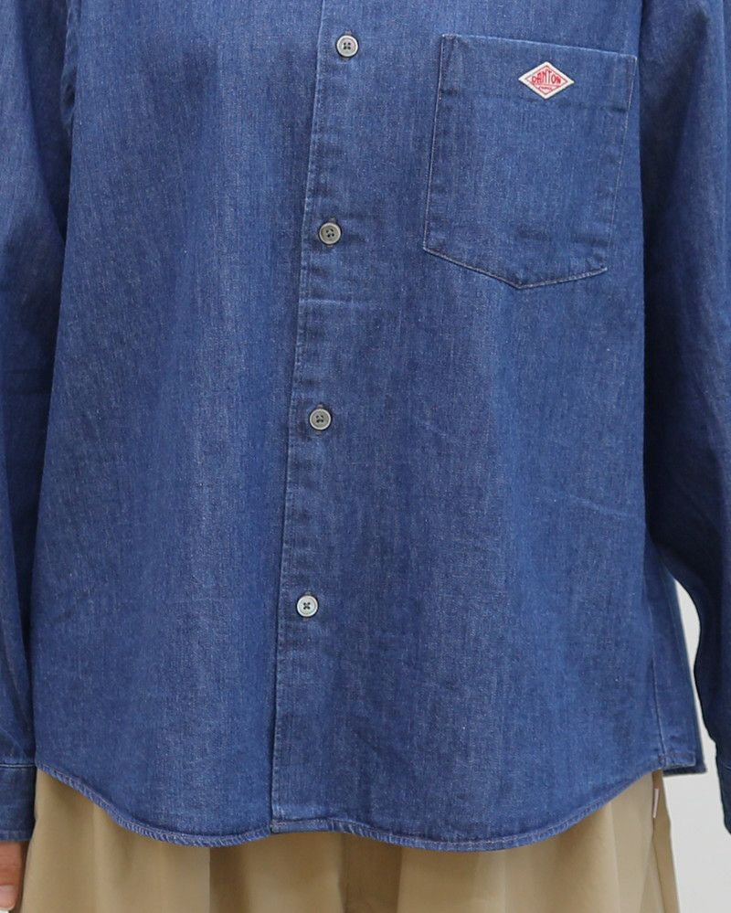 ［DANTON］貝釦デニムシャツ