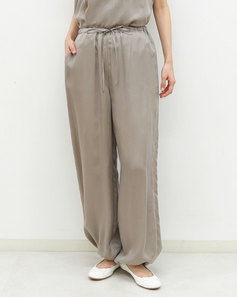 LE GLAZIK］裾ドロストキュプラパンツ／ルグラジック ｜オンセブン