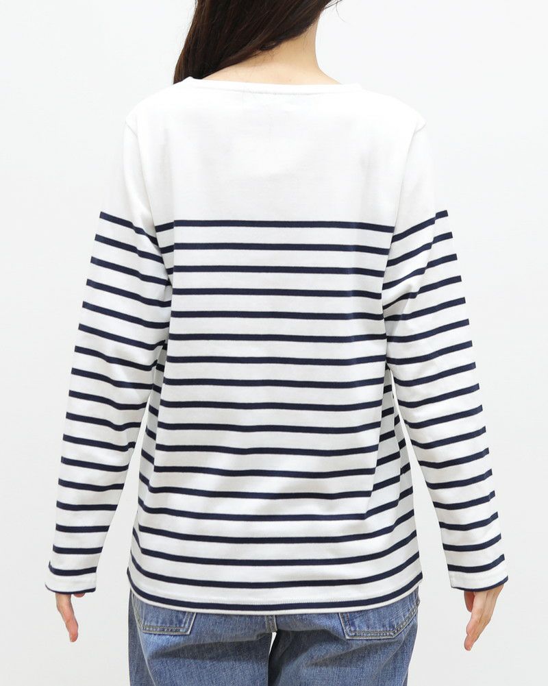 ［ON SEVEN DAYS］パネルボーダー長袖プルオーバー〈S/Mサイズ展開〉